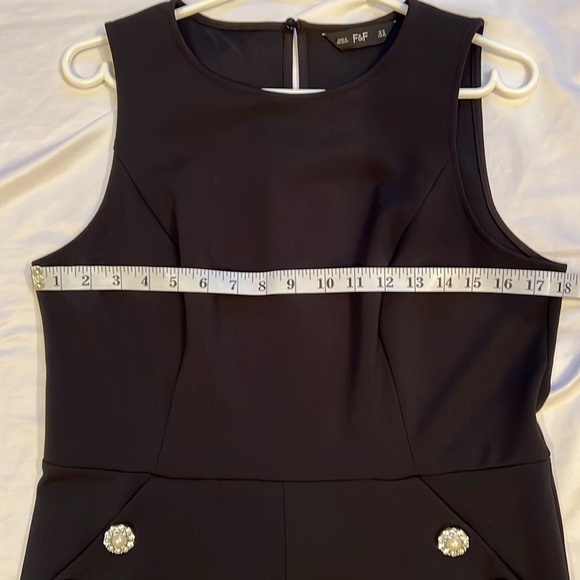 F&f Black Sleeveless Romper Size 10 - Picture 14 of 16